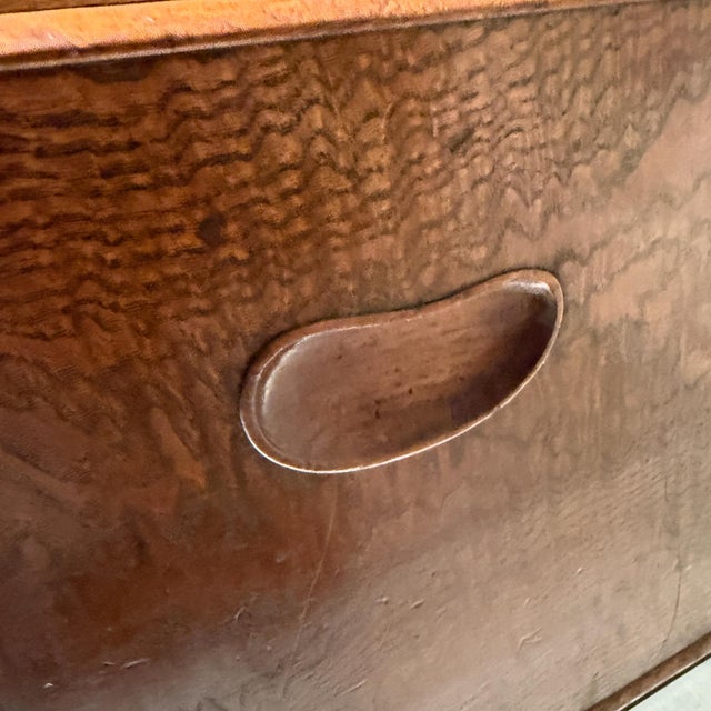 1930s Antique Japanese Hibachi Traditional Wooden Container Box or Ice Chest For Sale - Image 5 of 11