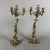Renaissance Revival Brass Candelabras with Noble Figures, 1960s, Set of 2 For Sale - Image 3 of 15