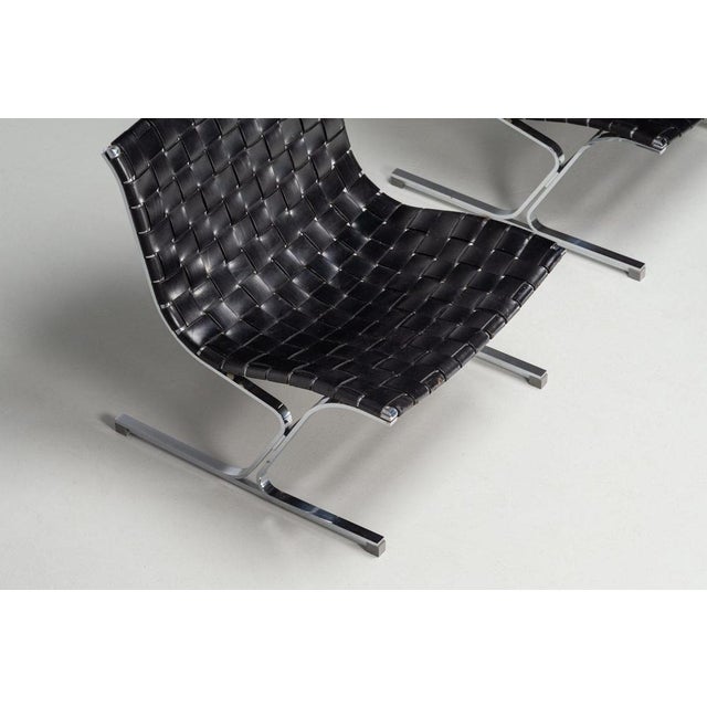 Black Luar Lounge Chairs by Ross Littel for ICF De Padova, 1965, Set of 2 For Sale - Image 8 of 18