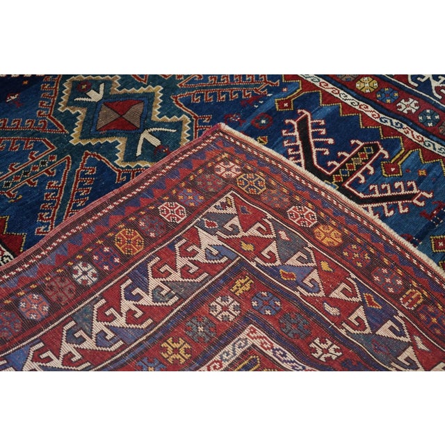 Late 19th Century Antique Kazak Rug 5'7'' X 11'11'' For Sale - Image 5 of 7