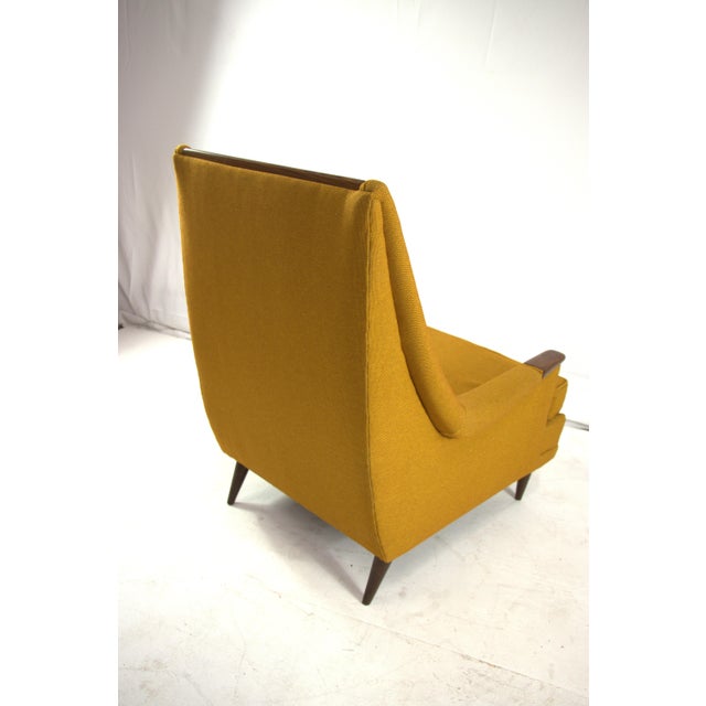 1960s Kroehler Mid Century High Back Arm Chair For Sale - Image 11 of 12
