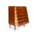 Vintage 1960s Mid-Century Teak Tallboy Dresser For Sale - Image 4 of 9