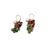 Late 20th Century Pair of Estate 14k Gold Pearl & Multi‑Color Tourmaline Cluster Drop Earrings For Sale - Image 4 of 6