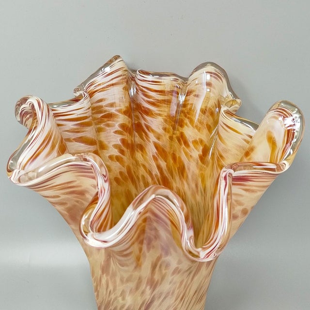 1970s Murano Glass Draped Vase from Michielotto, Italy, 1970s For Sale - Image 5 of 7