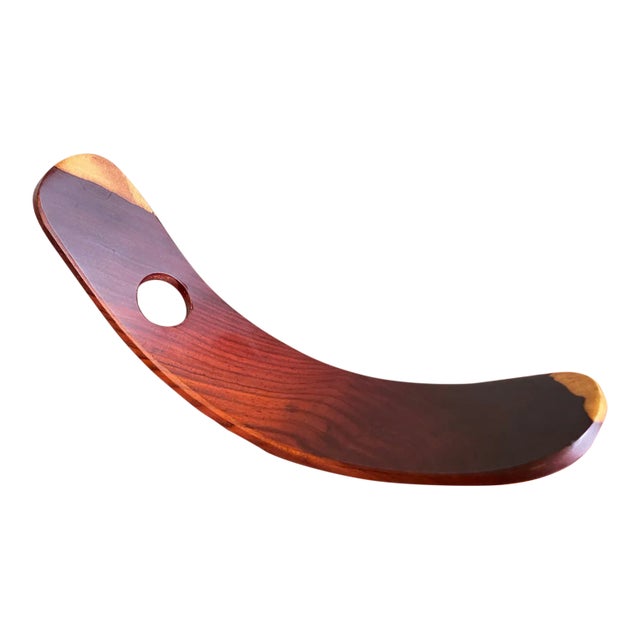 2000s Balanced Cherry Wine Bottle Holder For Sale