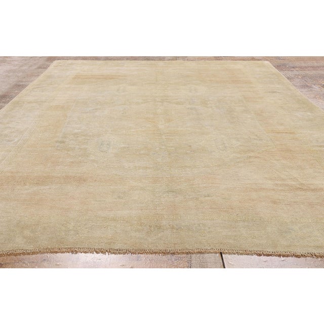 Vintage Turkish Oushak Rug, 06'03 X 09'03 For Sale - Image 9 of 10