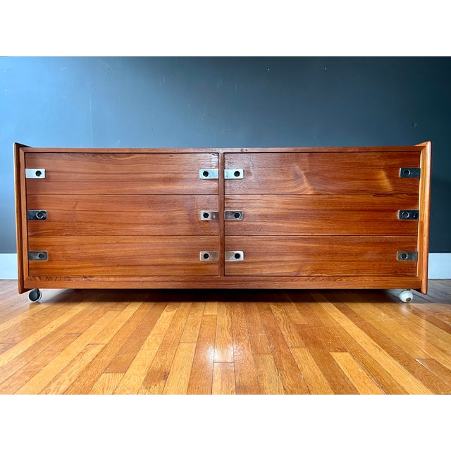1970s Danish Modern Solid Teak Lowboy | Chairish