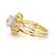 2.5 Carat Old European Cut Diamond Gold Ring, Size 6.5 For Sale - Image 4 of 9