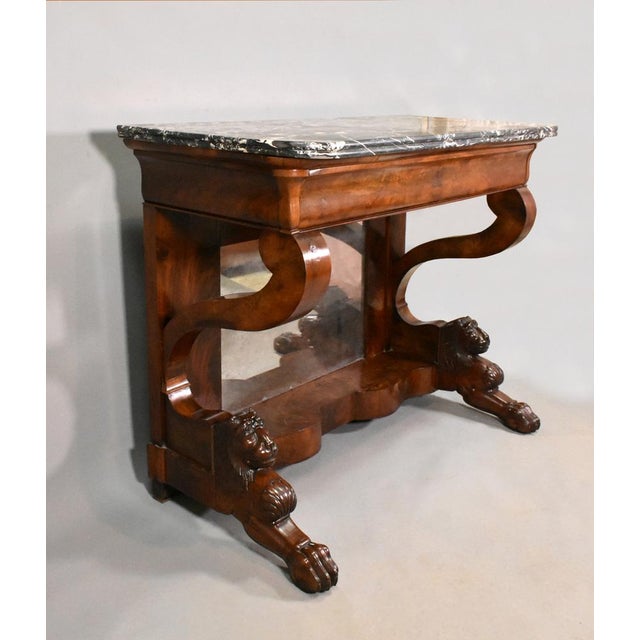 Antique French Louis Philippe Console Table For Sale - Image 13 of 16