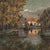 Framed Oil Painting on Canvas by Léon Dardenne (1865-1912) 'Lake View' For Sale - Image 13 of 16