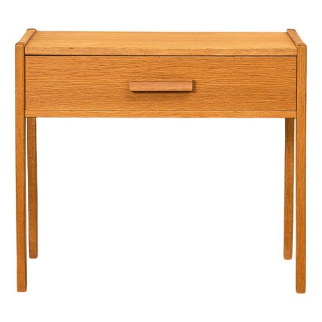 Swedish Side Table in Oak, 1950 For Sale