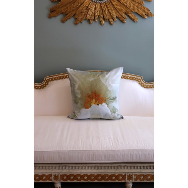 White Tree Peony Bloom in Rodin Museum Garden Paris Photo Pillow For Sale - Image 10 of 13