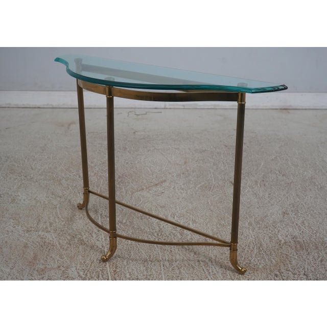 Age: Approx: 25 Years Old Details: Beveled Glass Top Nice Designer Table Un-Marked As To Manufacture Condition: Excellent...