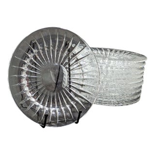 Vintage 1950s Art Deco Val Saint-Lambert "Balmoral" Salad Plates- Set of 10 For Sale