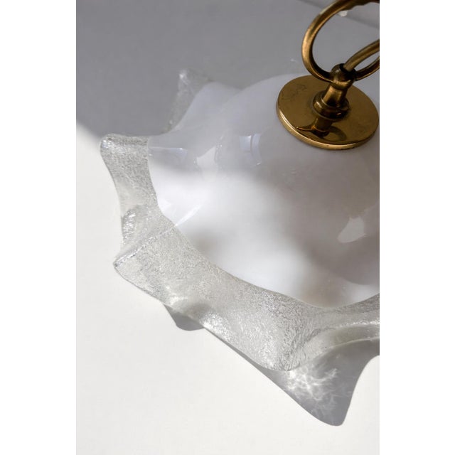 Italian Murano Glass Pendant Lamp from Mazzega, 1970s For Sale - Image 6 of 9