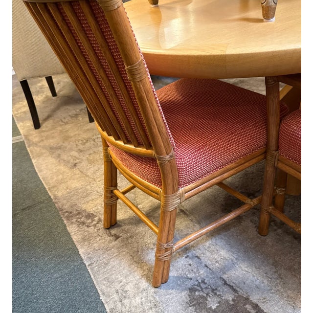 Orlando Diaz-Azcuy for McGuire Furniture Prescott Dining Chairs, Set of Four For Sale In San Francisco - Image 6 of 14