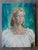 Mid 20th Century Wpa Style Woman in White Portrait Painting For Sale In Seattle - Image 6 of 7