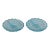 Anchor Hocking Glass Fairfield Light Blue Relish Dishes - Set of 2 For Sale