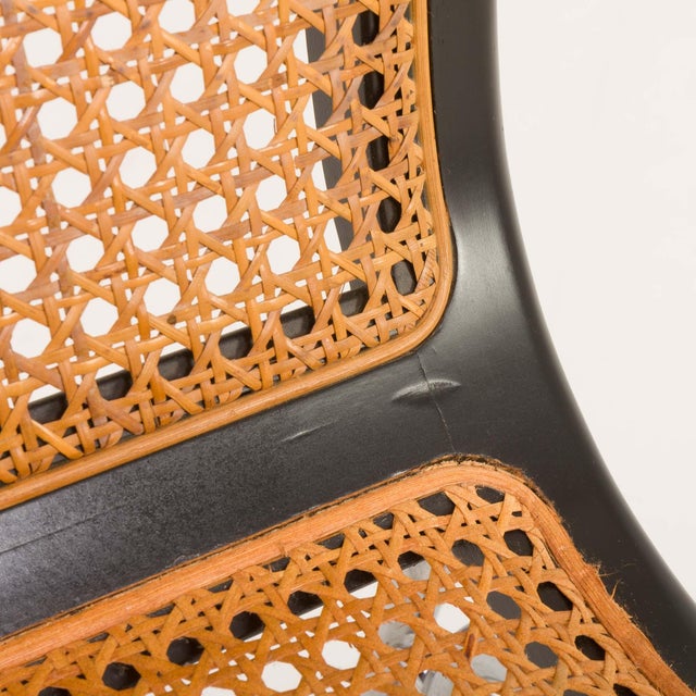 1970s Italian Cantilever Chair with Vienna Straw, 1970s For Sale - Image 5 of 17