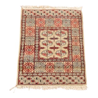 Persian Soumak Prayer Rug, 2' 10.5" X 1' 11.5" For Sale
