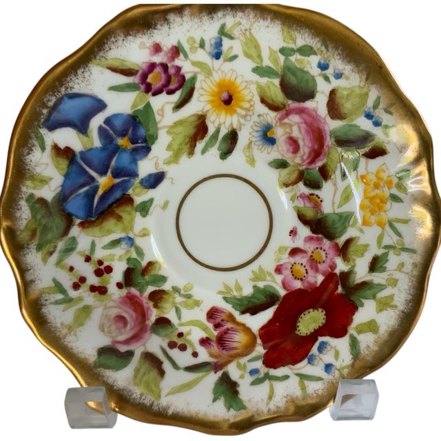 Vintage Hammersley "Queen Anne" Bone China Flat Cup Saucer ** SAUCER ONLY NO CUP ** Made in England 1940s-1950s. Saucer...