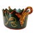 Italian Vintage Italian Tole Hand Painted Faux Malachite Green Oval Jardiniere For Sale - Image 3 of 8
