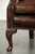 Chesterfield Wing Chair in Cowhide Leather For Sale - Image 12 of 13