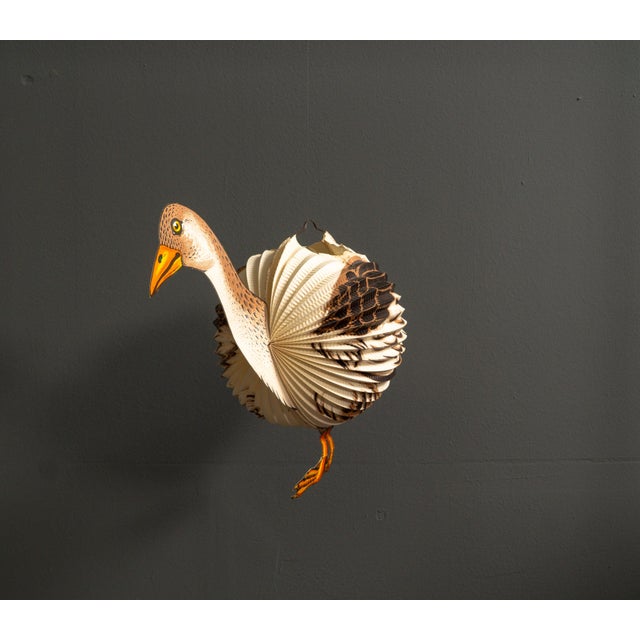 Paper Goose Lantern, West Germany, 1960s For Sale - Image 6 of 14
