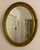 Traditional Antique Mirror Oval Round Mantle Sideboard For Sale - Image 3 of 3