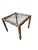 Wood Vintage Carved Faux Bois Mid Century Side Table Hollywood Regency Carved Wood For Sale - Image 7 of 18