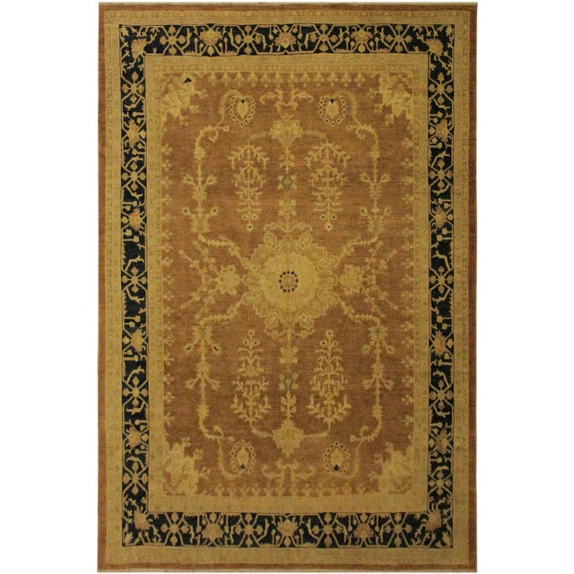 Chocolate 1980s Semi Vintage 1980s Vintage Sun-Faded Brown Wool Rug -9'1" X 11'5" For Sale - Image 8 of 8