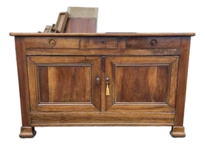 French 19th Century Louis Philippe Two Door Walnut Buffet