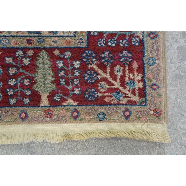 Vintage Karastan 900-901 Tea Wash Samovar 100% Wool Geometric Area Rug 4' X 6' For Sale - Image 9 of 14