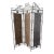 Vintage Wrought Iron & Woven Rattan Folding Room Divider Screen For Sale