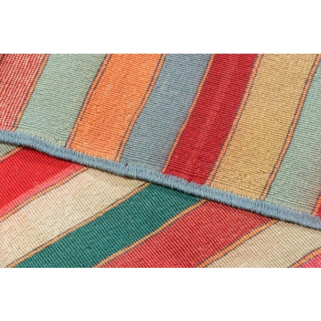 Textile Vintage Shahsavan Persian Kilim Runner With Polychromatic Stripes - Rug & Kilim For Sale - Image 7 of 7