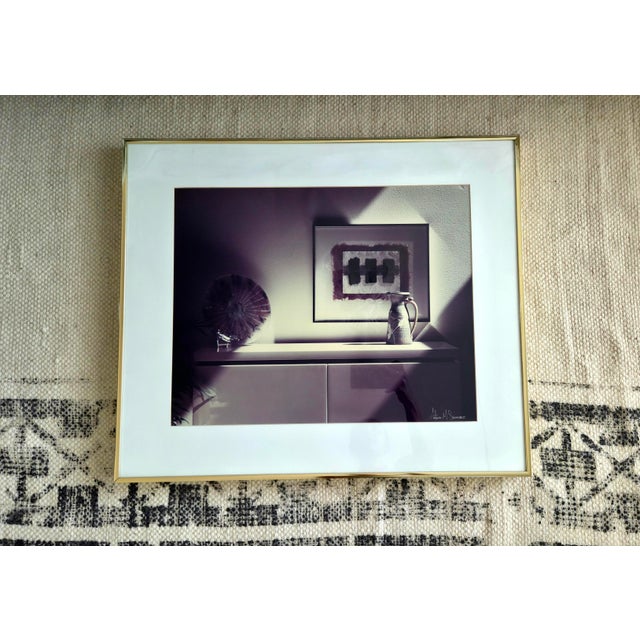 Gold Antonio M. Sanchez Signed Still Life Art | Gold Framed Contemporary Artwork For Sale - Image 8 of 8