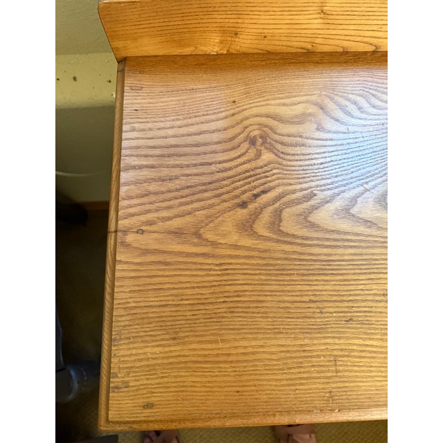 Antique Eastlake Three Drawer Dresser With Carved Leaf Handle Pulls For Sale - Image 9 of 11