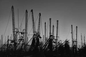 East (Contemporary Black and White Landscape Photograph), Les Schmidt