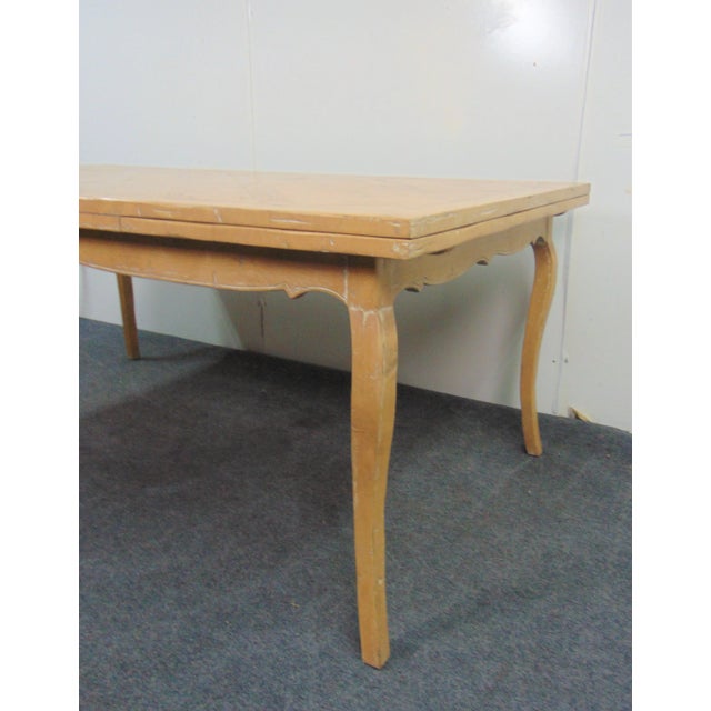 French Country French Style Parquetry Top Refectory Dining Table For Sale - Image 3 of 10
