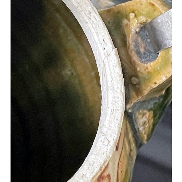 Modern Japanese Studio Pottery Oribe Tea Pot by Ken Matsuzaki For Sale In Atlanta - Image 6 of 17
