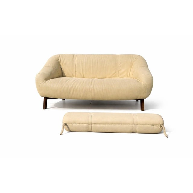Mid-Century Modern Vintage Brazilian Sofa in Leather, 1960s For Sale - Image 3 of 6