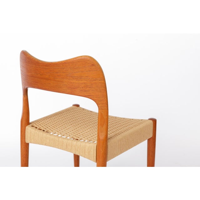 Vintage Danish Dining Chairs by Arne Hovmand-Olsen for Mogens Kold, 1960s, Set of 6 For Sale - Image 9 of 10