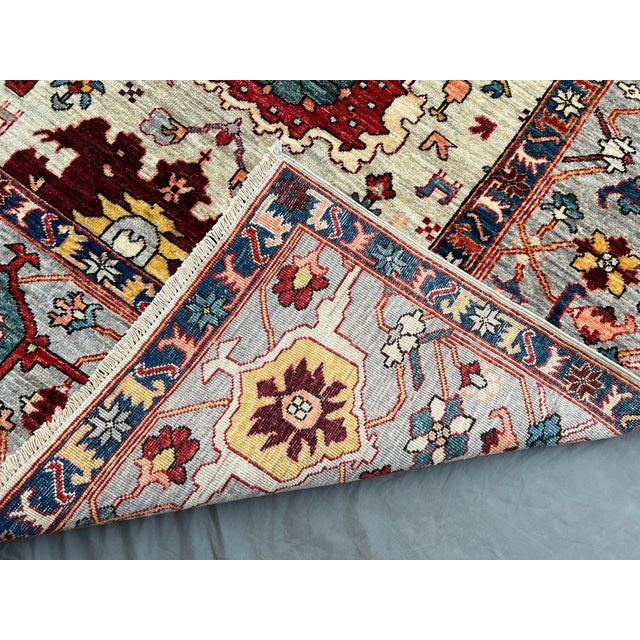 Boho Chic Persian Sultanabad Wool Rug – 9’1” X 12" For Sale - Image 6 of 7