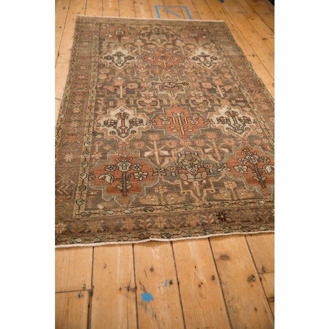 Burnt Orange Vintage Distressed Bakhtiari Rug - 4'2" x 7' For Sale - Image 8 of 12
