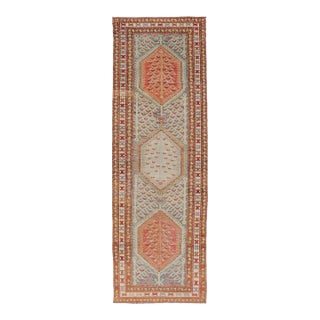 Antique Persian Hamadan Runner With Sub-Geometric Tribal Medallions For Sale