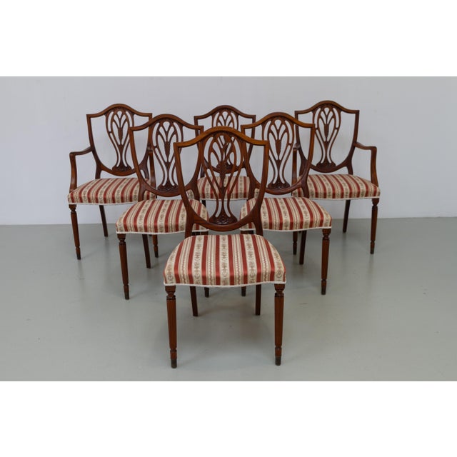 Danish Hepplewhite Mahogany Dining Chairs from Farre Møbelfabrik, 1970s, Set of 6 For Sale - Image 12 of 18