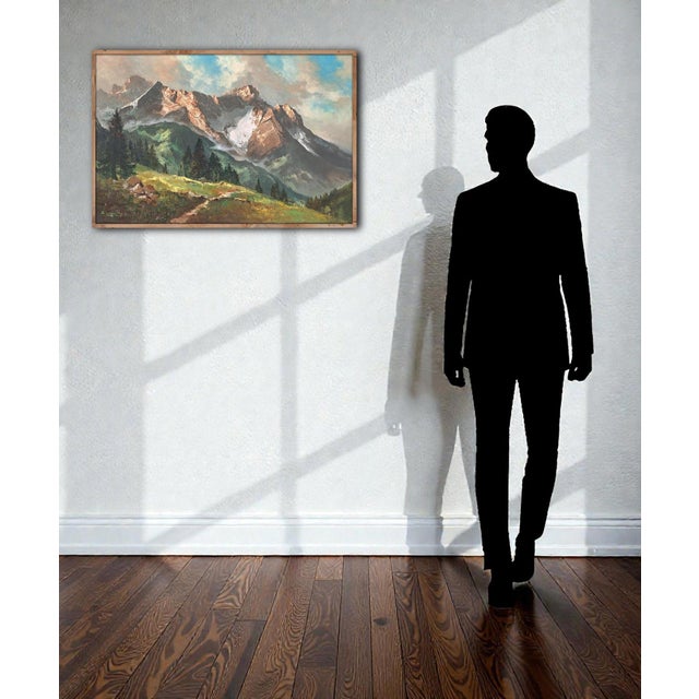 Arno Lemke – Waxenstein and Alpspitze Technical information: Period: mid-20th century Artist: Arno Lemke Origin: Bavarian...