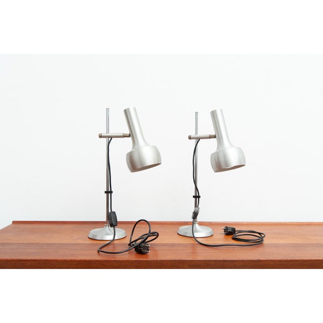 Metal Table Lamps by Leclaire & Schäfer, 1960s, Set of 2 For Sale - Image 7 of 8