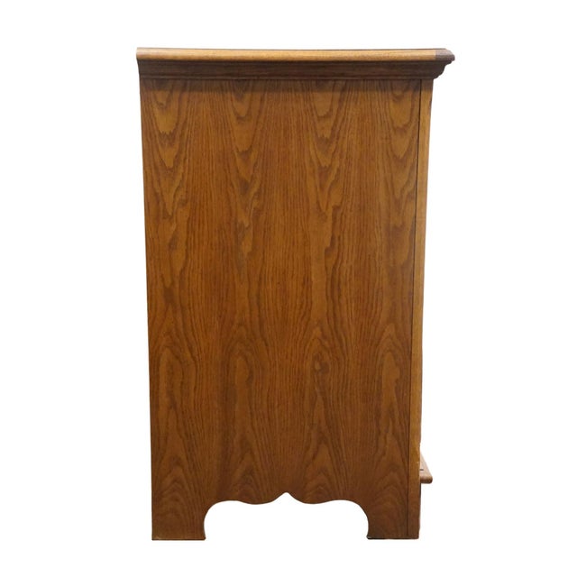 Thomasville Furniture Homecoming Collection Solid Oak Rustic Country Style 69" Triple Door Dresser 43811-150 For Sale - Image 13 of 13
