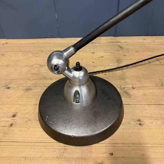 Polished Five-Arm Floor Lamp with Black Brand Plate from Jieldé, 1950s For Sale - Image 18 of 18